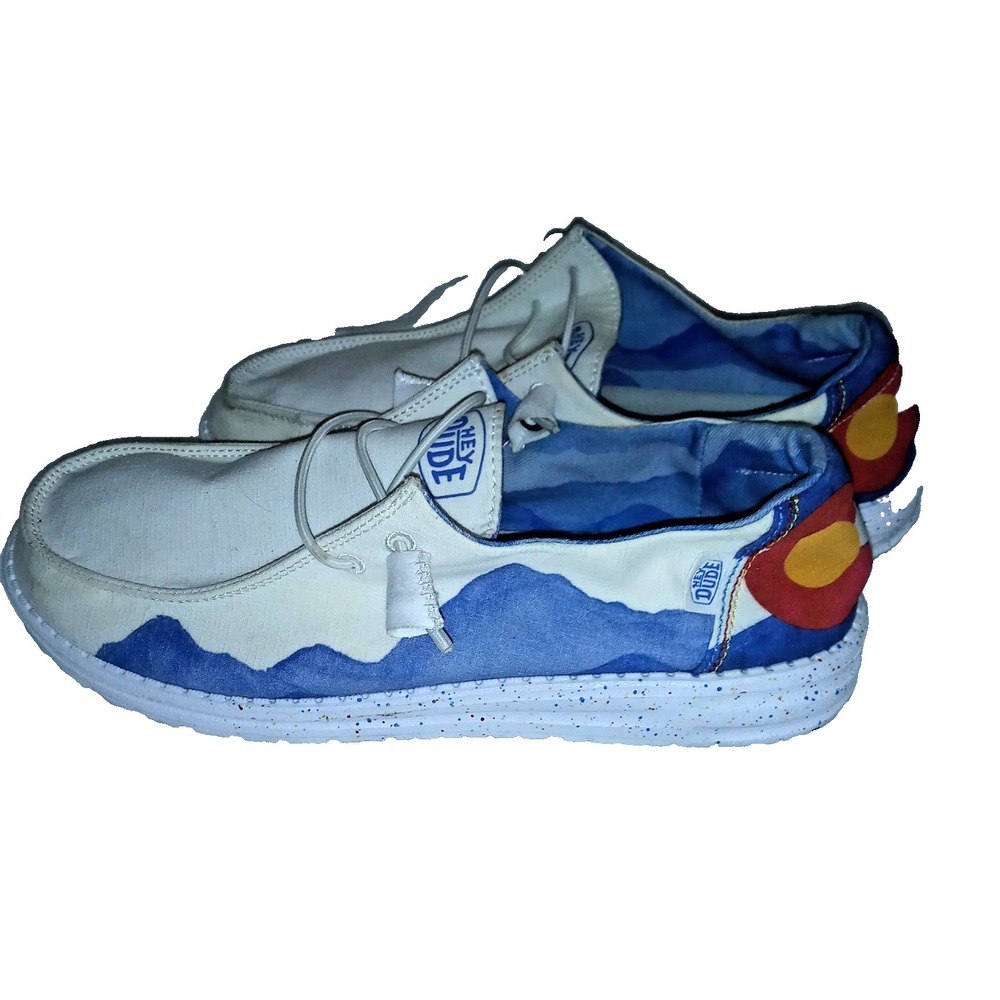 Hey Dudes Wendy Colorado Pride Size 8 Mens  Size Womens 9.5